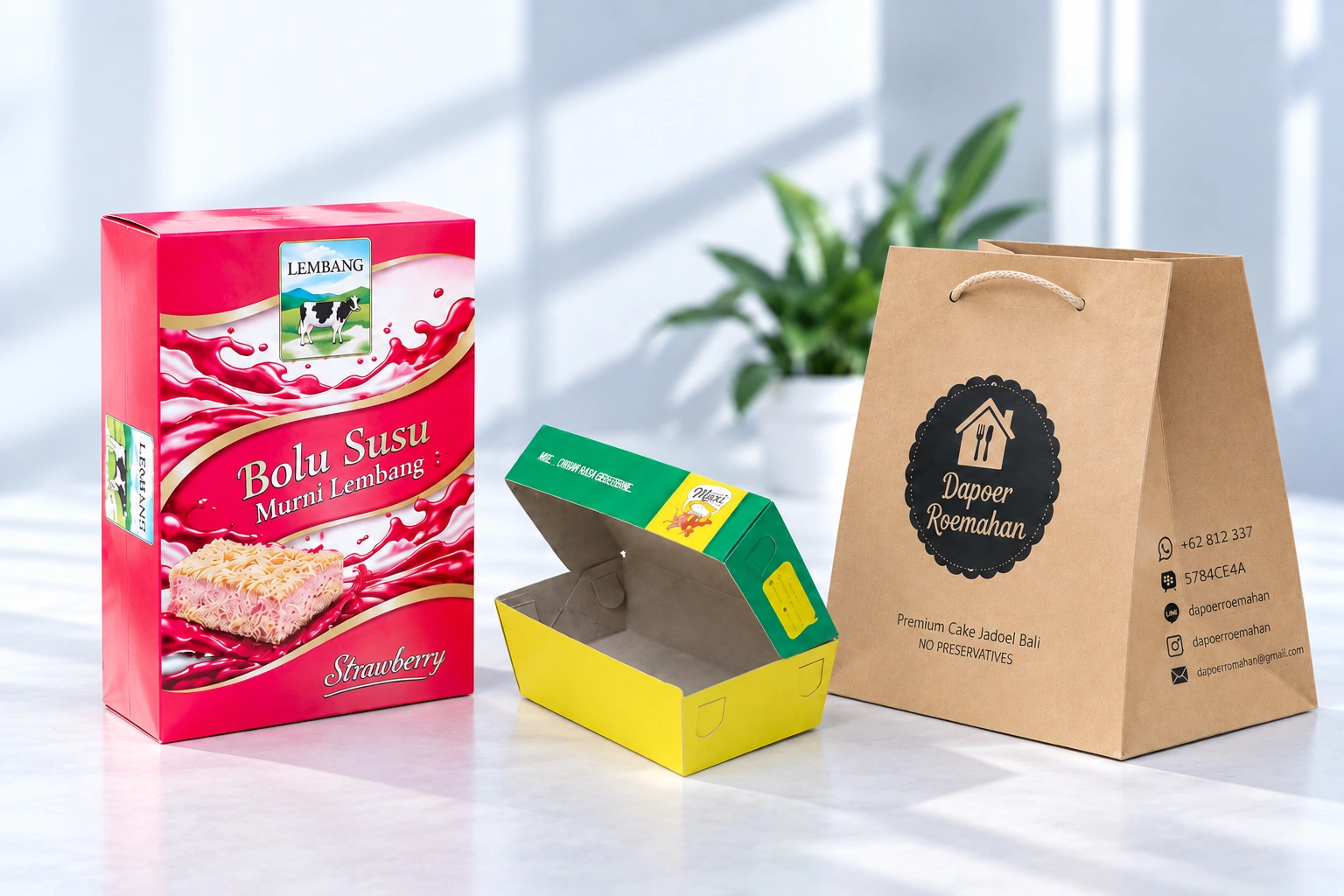Cetak kemasan custom box dan paper bag untuk berbagai kebutuhan bisnis