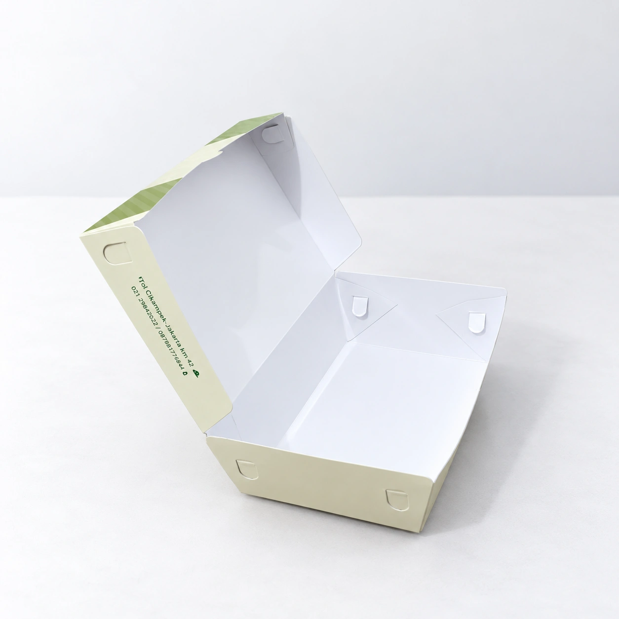 Bagian dalam Paper Lunch Box Custom