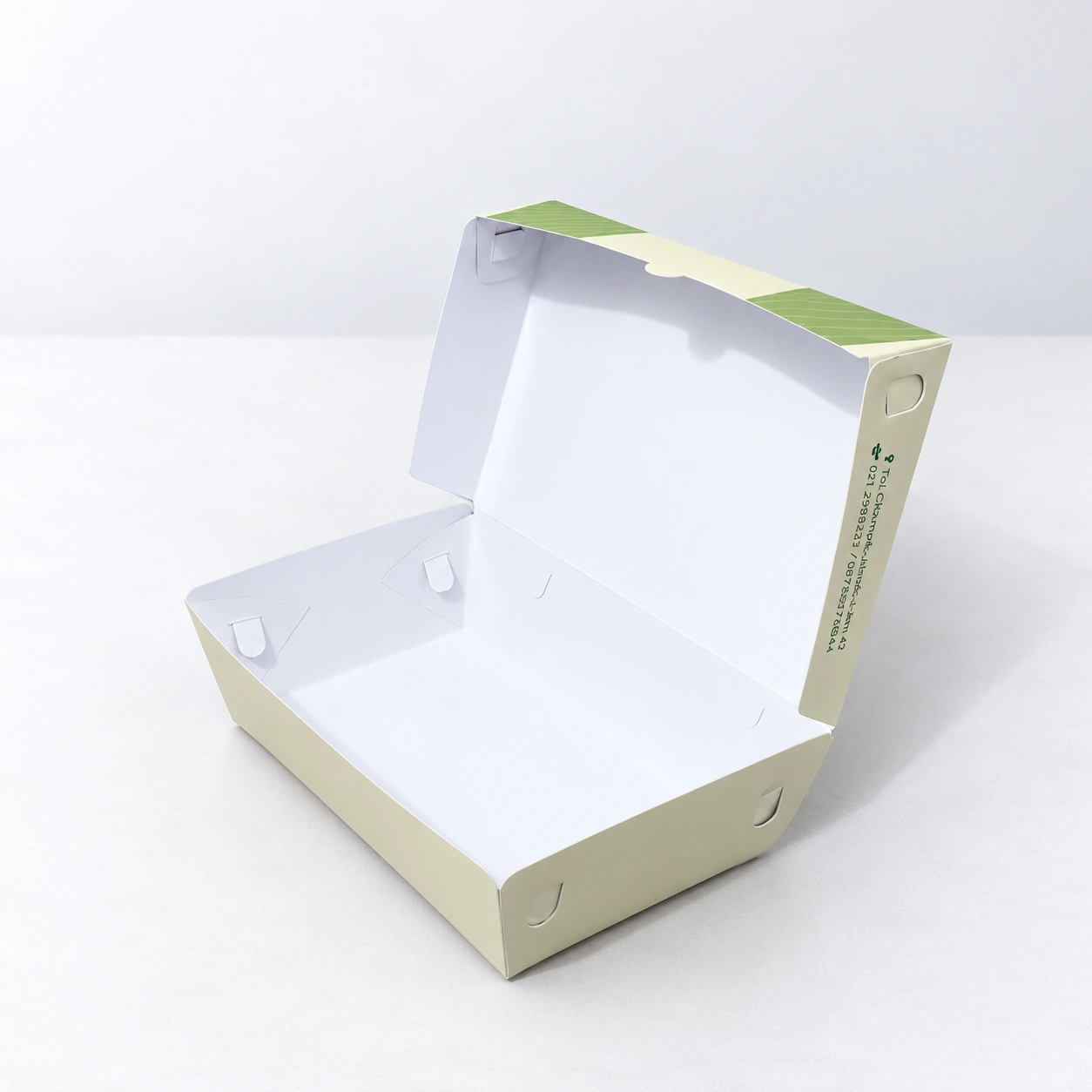 Bagian dalam Paper Lunch Box Custom